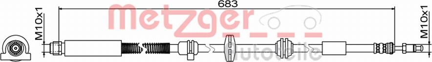 Metzger 4110949 - Flessibile del freno autozon.pro