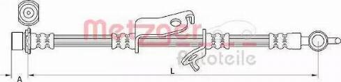 Metzger 4110981 - Flessibile del freno autozon.pro