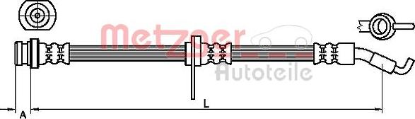 Metzger 4110468 - Flessibile del freno autozon.pro