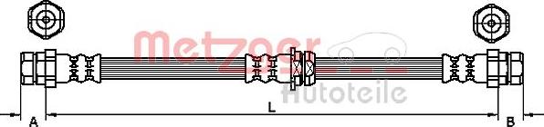 Metzger 4110435 - Flessibile del freno autozon.pro