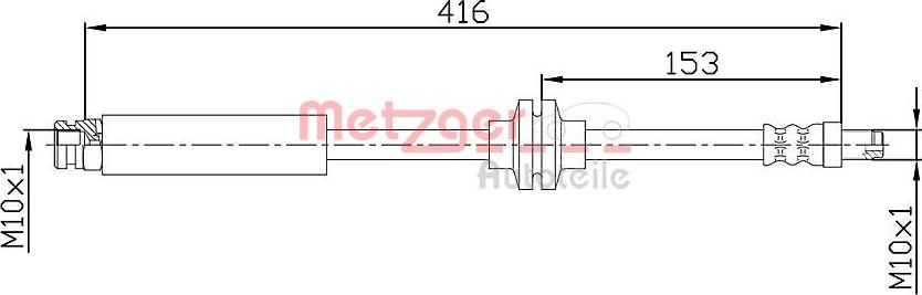 Metzger 4110475 - Flessibile del freno autozon.pro