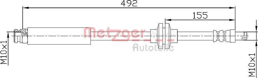 Metzger 4110476 - Flessibile del freno autozon.pro