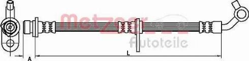 Metzger 4110500 - Flessibile del freno autozon.pro