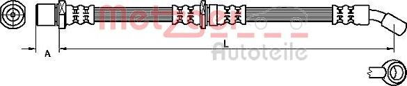 Metzger 4110507 - Flessibile del freno autozon.pro