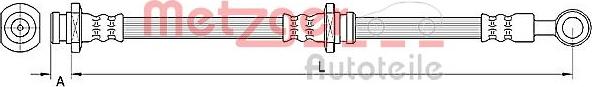 Metzger 4110669 - Flessibile del freno autozon.pro