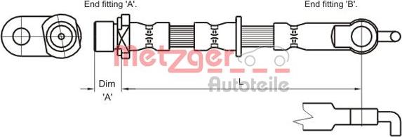 Metzger 4110002 - Flessibile del freno autozon.pro