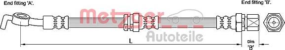 Metzger 4110193 - Flessibile del freno autozon.pro