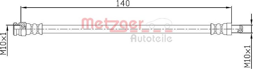 Metzger 4110106 - Flessibile del freno autozon.pro