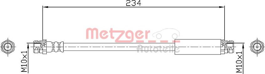 Metzger 4110359 - Flessibile del freno autozon.pro