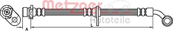 Metzger 4110300 - Flessibile del freno autozon.pro