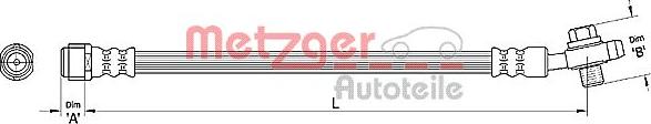 Metzger 4110381 - Flessibile del freno autozon.pro