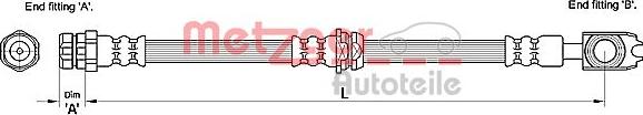 Metzger 4110259 - Flessibile del freno autozon.pro