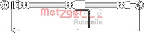 Metzger 4110219 - Flessibile del freno autozon.pro