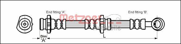 Metzger 4111992 - Flessibile del freno autozon.pro