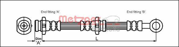 Metzger 4111997 - Flessibile del freno autozon.pro