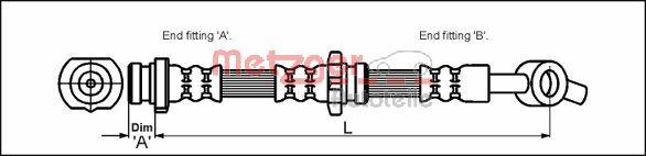 Metzger 4111986 - Flessibile del freno autozon.pro