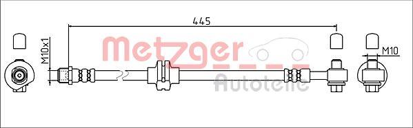 Metzger 4111924 - Flessibile del freno autozon.pro