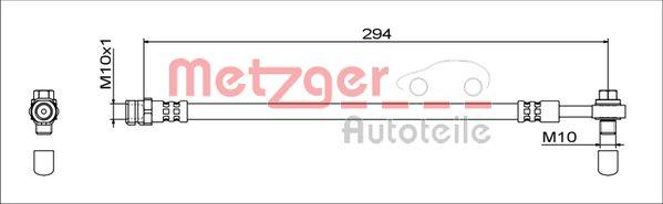 Metzger 4111538 - Flessibile del freno autozon.pro