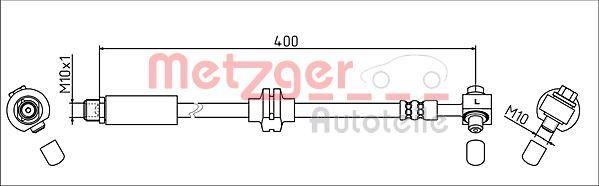 Metzger 4111623 - Flessibile del freno autozon.pro