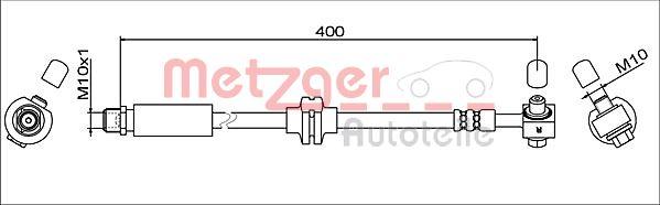 Metzger 4111622 - Flessibile del freno autozon.pro