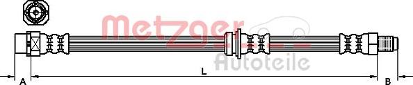 Metzger 4111098 - Flessibile del freno autozon.pro