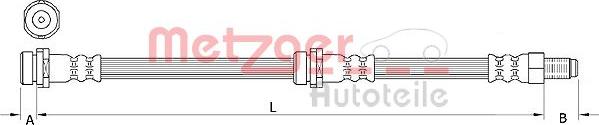 Metzger 4111034 - Flessibile del freno autozon.pro