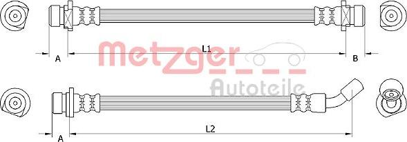 Metzger 4111072 - Flessibile del freno autozon.pro