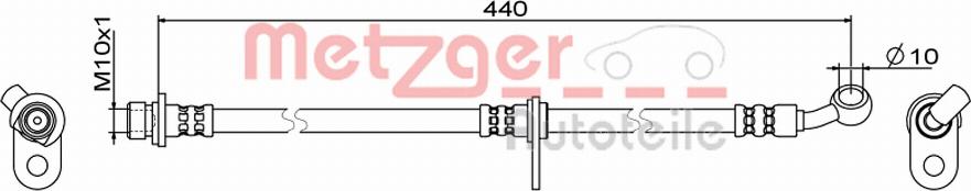 Metzger 4111846 - Flessibile del freno autozon.pro