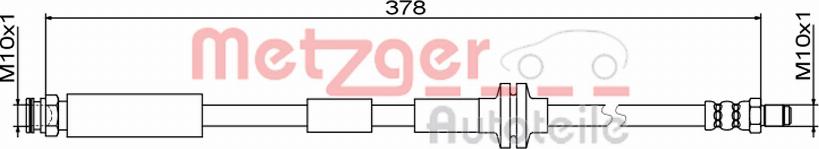 Metzger 4111800 - Flessibile del freno autozon.pro