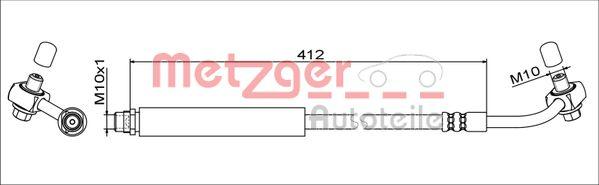 Metzger 4111348 - Flessibile del freno autozon.pro