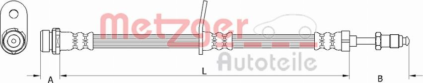 Metzger 4111360 - Flessibile del freno autozon.pro