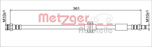 Metzger 4111779 - Flessibile del freno autozon.pro