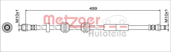 Metzger 4111776 - Flessibile del freno autozon.pro