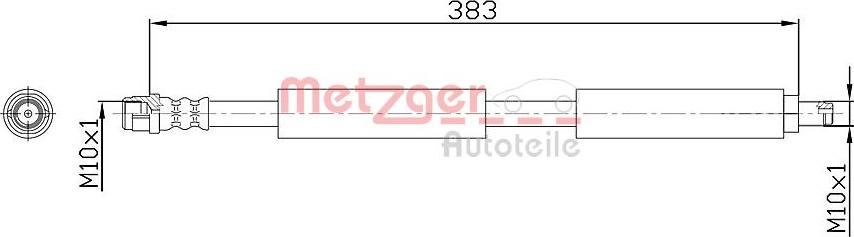 Metzger 4118574 - Flessibile del freno autozon.pro