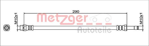 Metzger 4112057 - Flessibile del freno autozon.pro