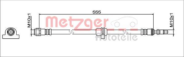 Metzger 4112082 - Flessibile del freno autozon.pro