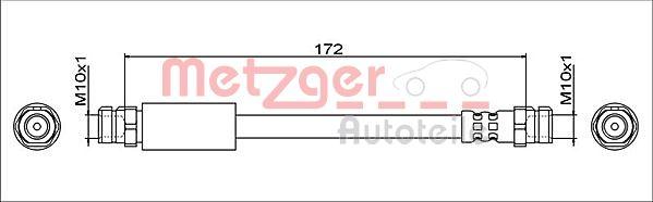 Metzger 4112029 - Flessibile del freno autozon.pro