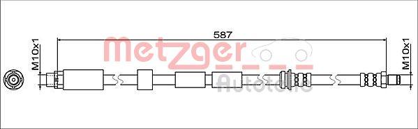 Metzger 4112075 - Flessibile del freno autozon.pro