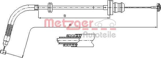 Metzger 413.25 - Cavo acceleratore autozon.pro