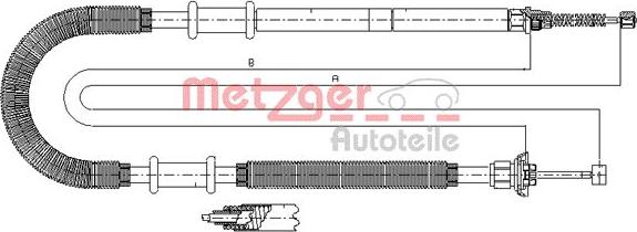 Metzger 641.12 - Cavo comando, Freno stazionamento autozon.pro