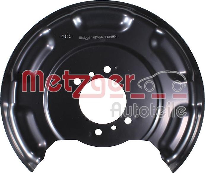 Metzger 6115596 - Lamiera paraspruzzi, Disco freno autozon.pro