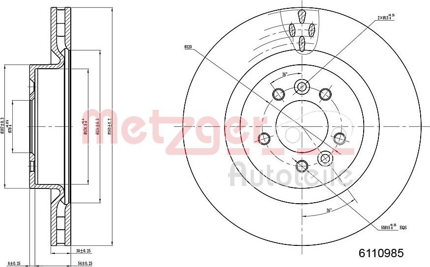 Metzger 6110985 - Discofreno autozon.pro