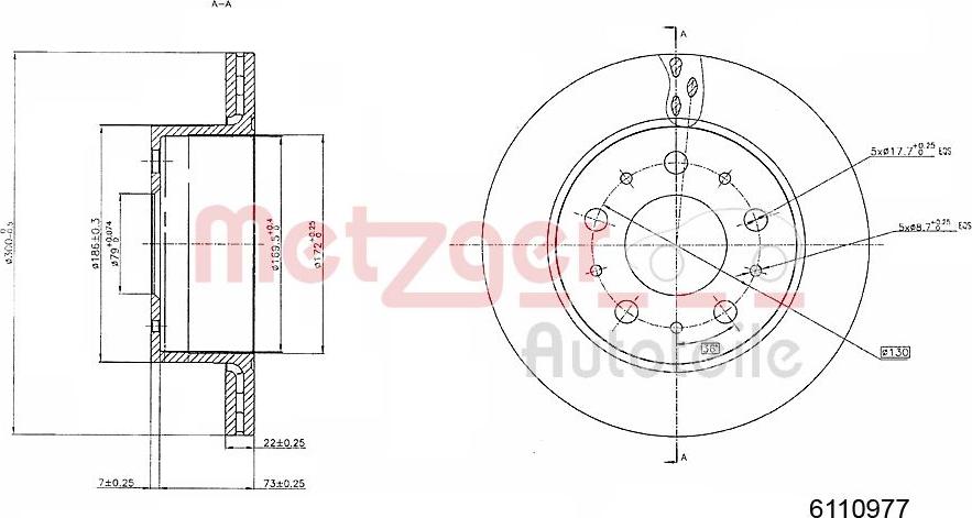 Metzger 6110977 - Discofreno autozon.pro