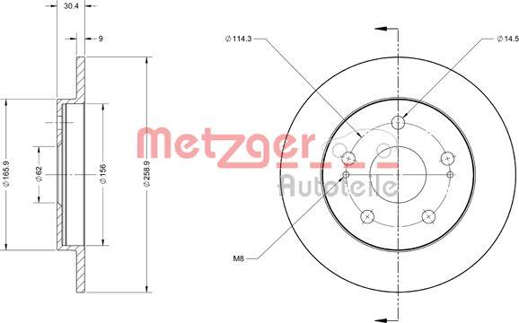 Metzger 6110498 - Discofreno autozon.pro