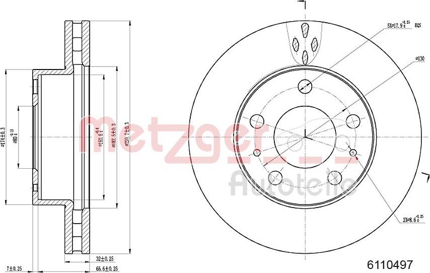 Metzger 6110497 - Discofreno autozon.pro