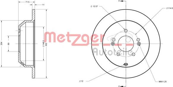 Metzger 6110460 - Discofreno autozon.pro