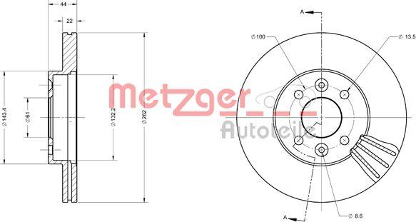 Metzger 6110406 - Discofreno autozon.pro