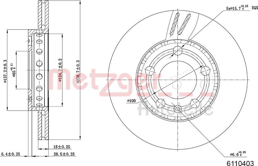 Metzger 6110403 - Discofreno autozon.pro