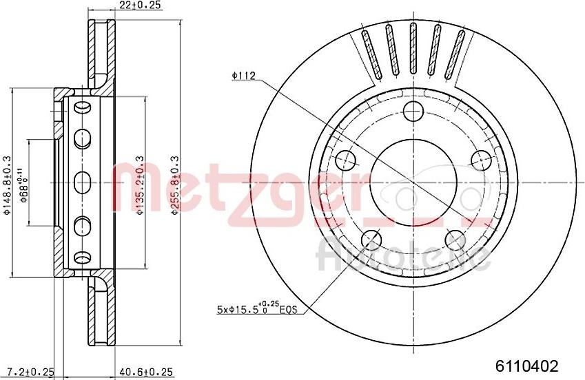 Metzger 6110402 - Discofreno autozon.pro