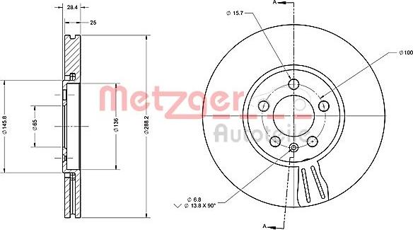 Metzger 6110483 - Discofreno autozon.pro